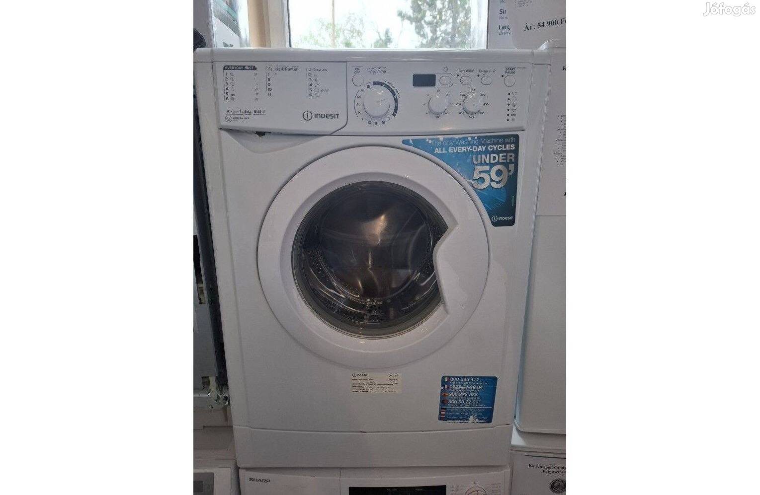 Felújított Indesit EWSD 60851 Keskeny Mosógép [Hfv648] 6 hó garancia